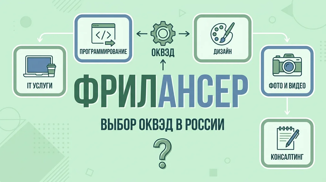 ОКВЭД для фрилансера в 2026 году — какие коды выбрать