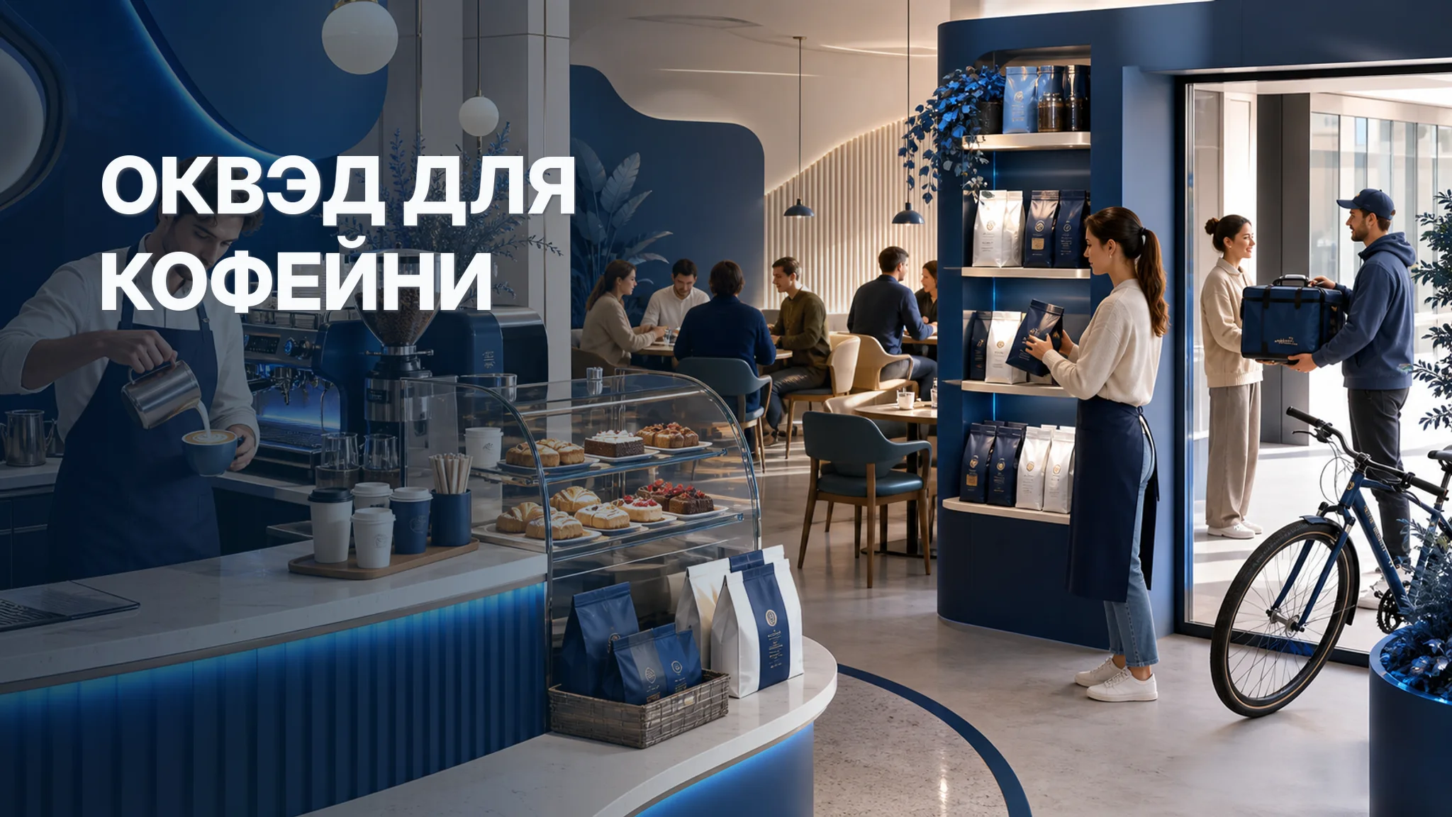 ОКВЭД для кофейни: зал, кофе с собой, зерно и доставка