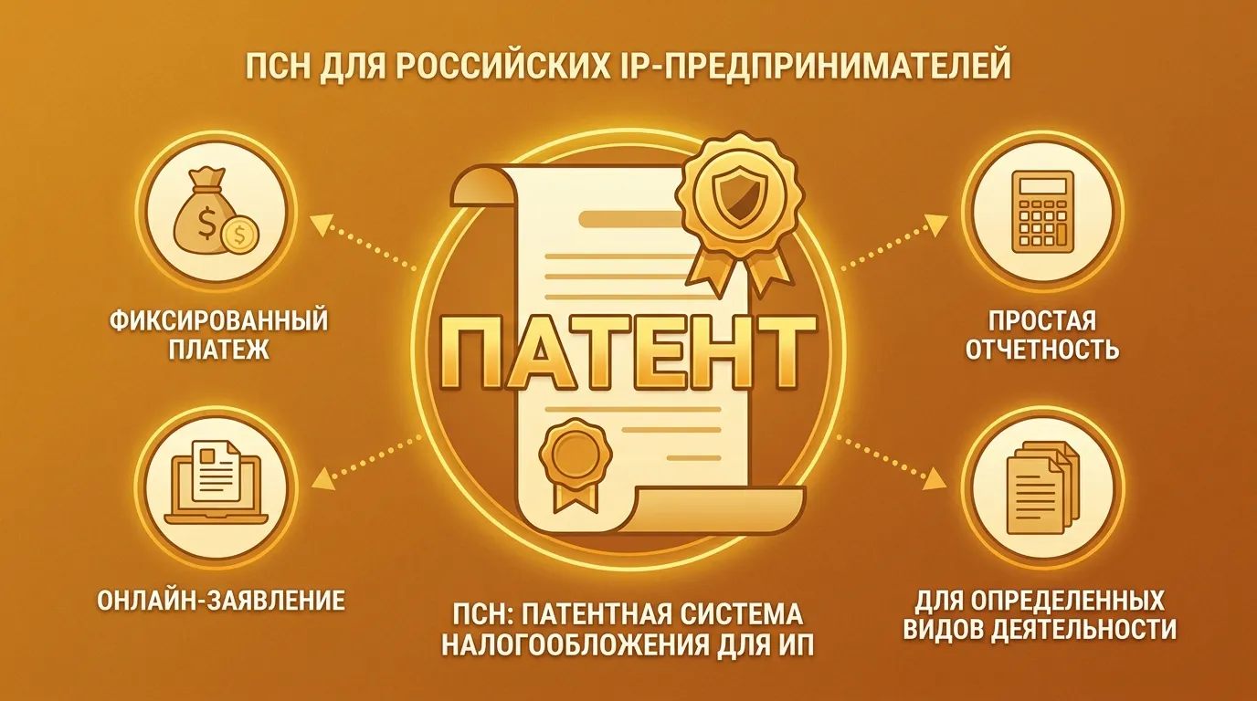 Патентная система налогообложения (ПСН) — как получить патент ИП